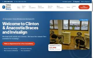 Clinton Braces and Invisalign website