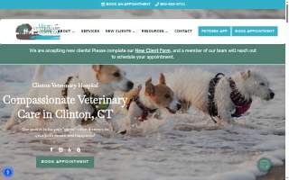 Clinton Veterinary Hospital website