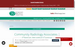 Community Radiology Associates | Clinton Imaging Center website