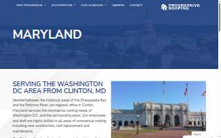 Progressive Roofing website
