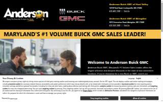 Anderson Buick GMC of Hunt Valley website