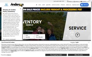Anderson Honda website