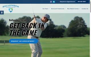 Ballenger Chiropractic website