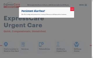 ExpressCare at Sinai Hospital website