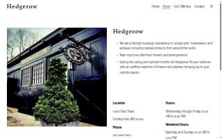 Hedgerow website