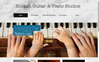Kooken Guitar & Piano Studios website