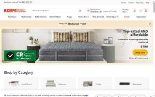 Bob’s Discount Furniture and Mattress Store of College Park website