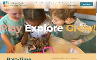 College Park Nursery School website