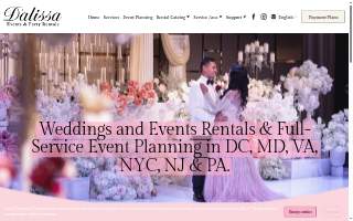 Dalissa Events and Party Rentals - Premier Party Rentals in the DMV website