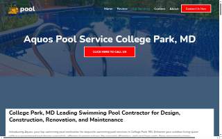 High Quality Pool Services website