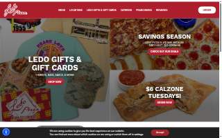 Ledo Pizza Reston website