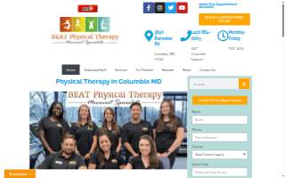 BEAT Physical Therapy website