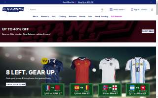 Champs Sports of Columbia website