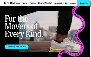 Charm City Run Columbia website