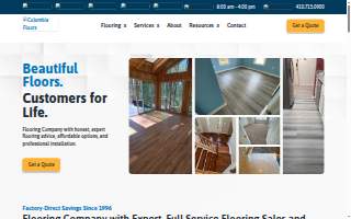 Columbia Floors LLC website