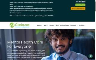 Gladstone Psychiatry and Wellness of Columbia website
