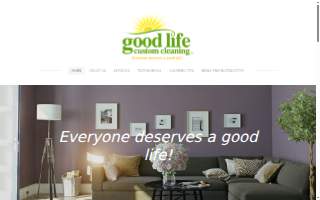 Good Life Custom Cleaning website