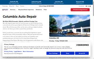 Hillmuth Certified Automotive of Columbia website