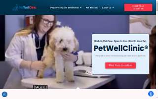 PetWellClinic - Columbia website
