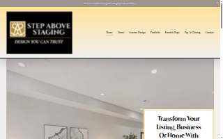 Step Above Staging of Columbia website