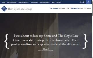 The Coyle Law Group website