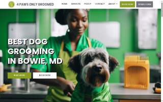4 Paws Only GroomED of Crofton website