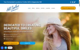All Smiles Orthodontics of Crofton website