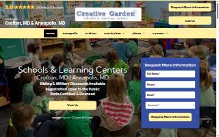 Creative Garden Nursery School website