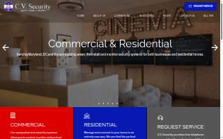 CV Security website