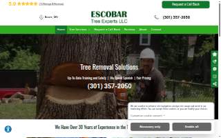 Escobar Tree Experts, LLC website