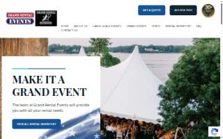 Grand Rental Events of Crofton website