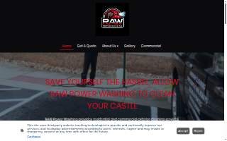 RAW Power Washing website