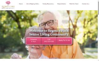 Regency Park Senior Living Community website