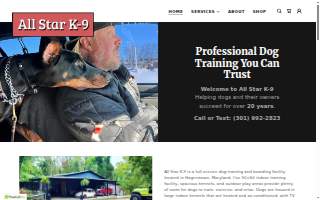 All Star K9 of Cumberland website