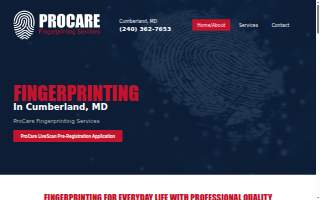 ProCare fingerprinting website