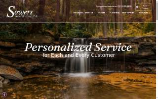 Sowers Funeral Home PA website
