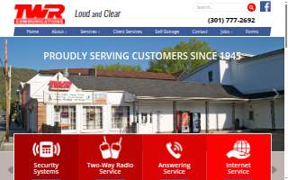TWR Communications website