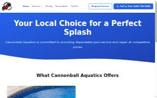 Cannonball Aquatics website