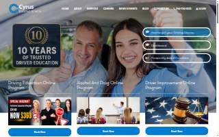 Cyrus Driving School website