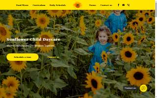 Sunflower Child Daycare website