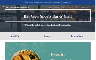 Bay View Sports Bar & Grill website