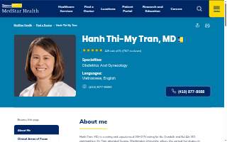 Hanh Tran, MD website