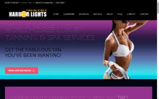 Harbor Lights Tanning Studio website