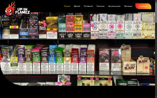 Up In Flamez Smoke Shop website