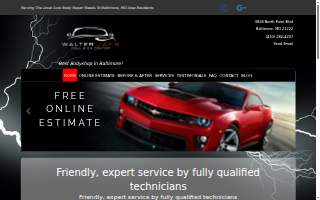 Walter Jay's Collision Center website