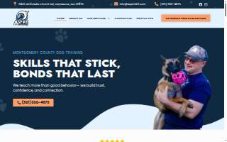Aspire K9 Academy website