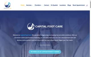 Capital FootCare website