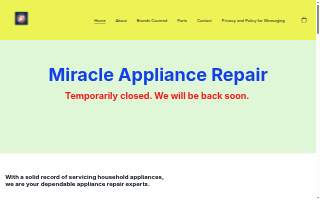 Miracle Appliance Repair of East Riverdale website