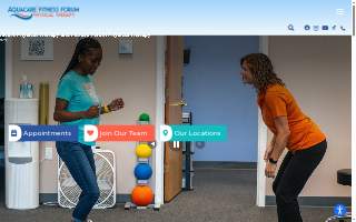 Aquacare Physical Therapy website