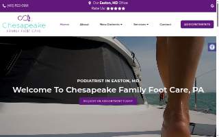 Chesapeake Family Foot Care, PA - Dr. Jose de Borja, Podiatrist website